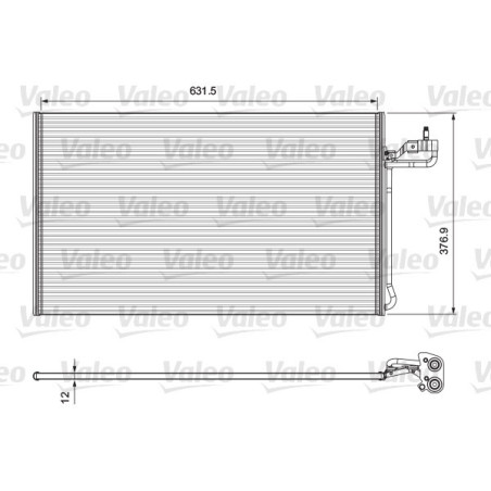 VALEO 814322 Condensador de aire acondicionado