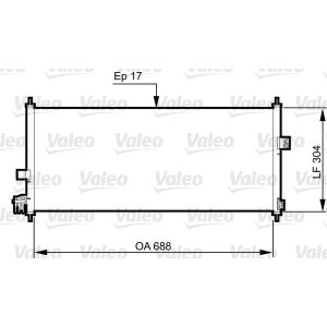 VALEO 814328 Skraplacz klimatyzacji