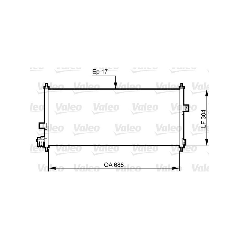 VALEO 814328 Condensatore climatizzatore