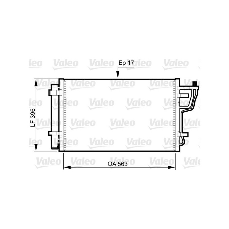 VALEO 814351 Air conditioning condenser