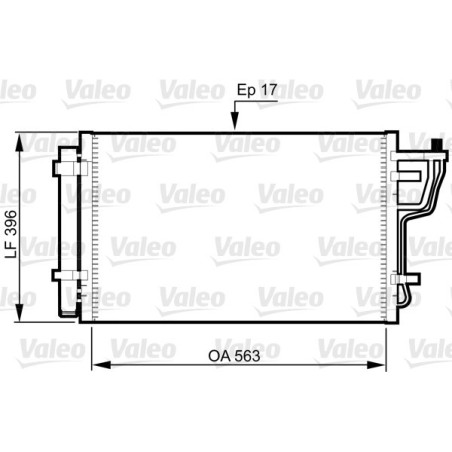 VALEO 814351 Skraplacz klimatyzacji