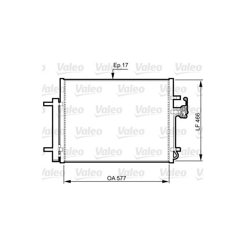 VALEO 814360 Condensador de aire acondicionado