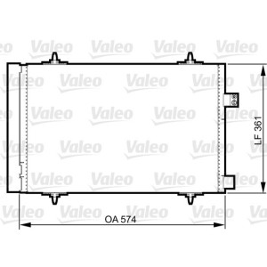 VALEO 814363 Condensador de aire acondicionado