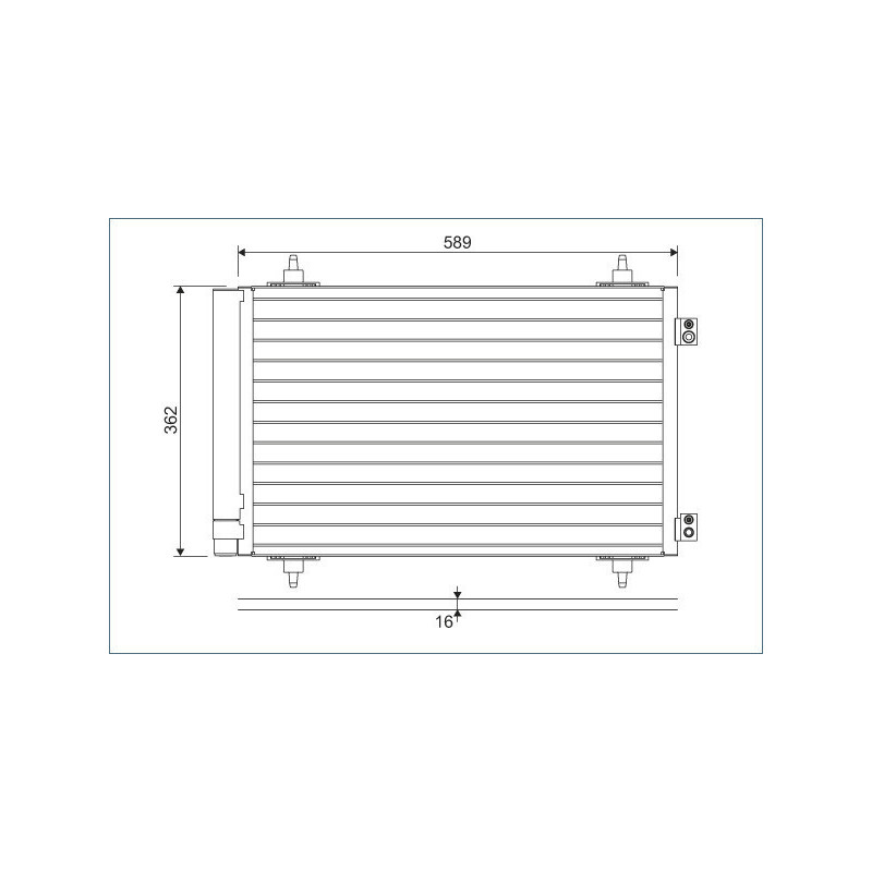 VALEO 814366 Condensatore climatizzatore