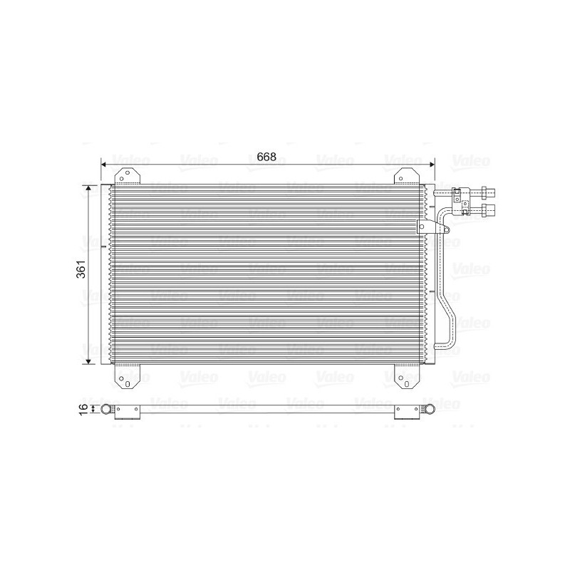 VALEO 816891 Air conditioning condenser