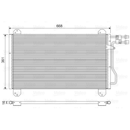 VALEO 816891 Condensador de aire acondicionado