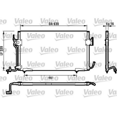 VALEO 817042 Condensador de aire acondicionado