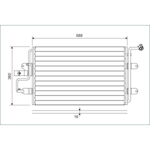 VALEO 817244 Condensador de aire acondicionado