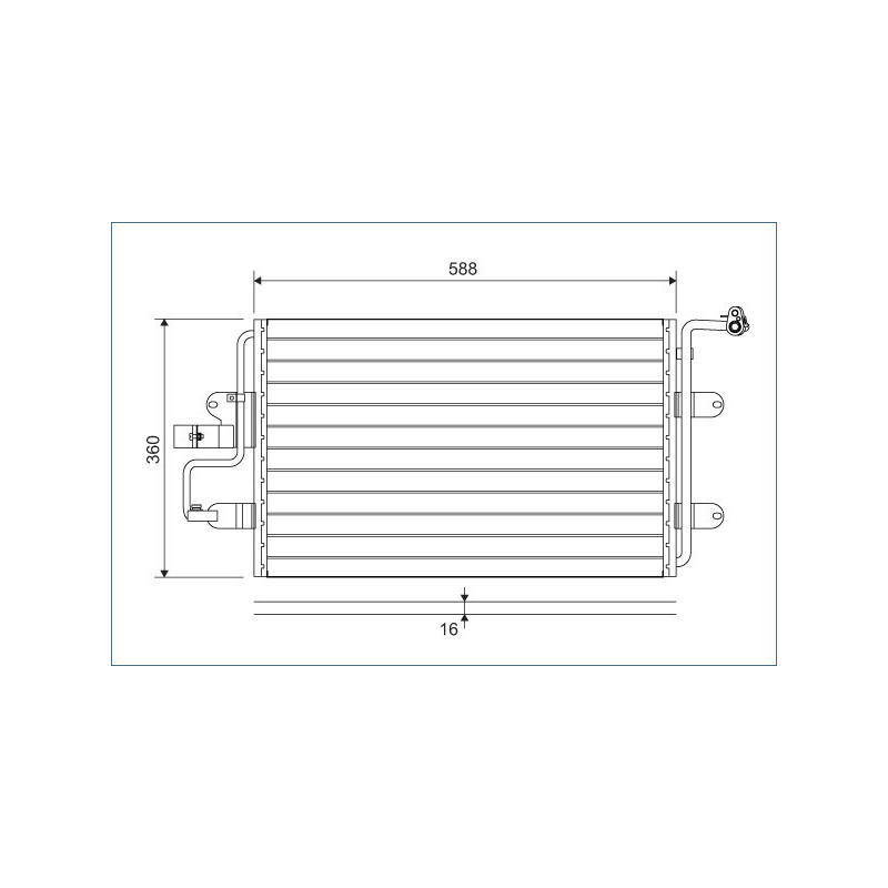 VALEO 817244 Skraplacz klimatyzacji
