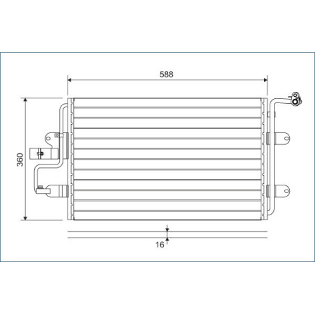 VALEO 817244 Skraplacz klimatyzacji