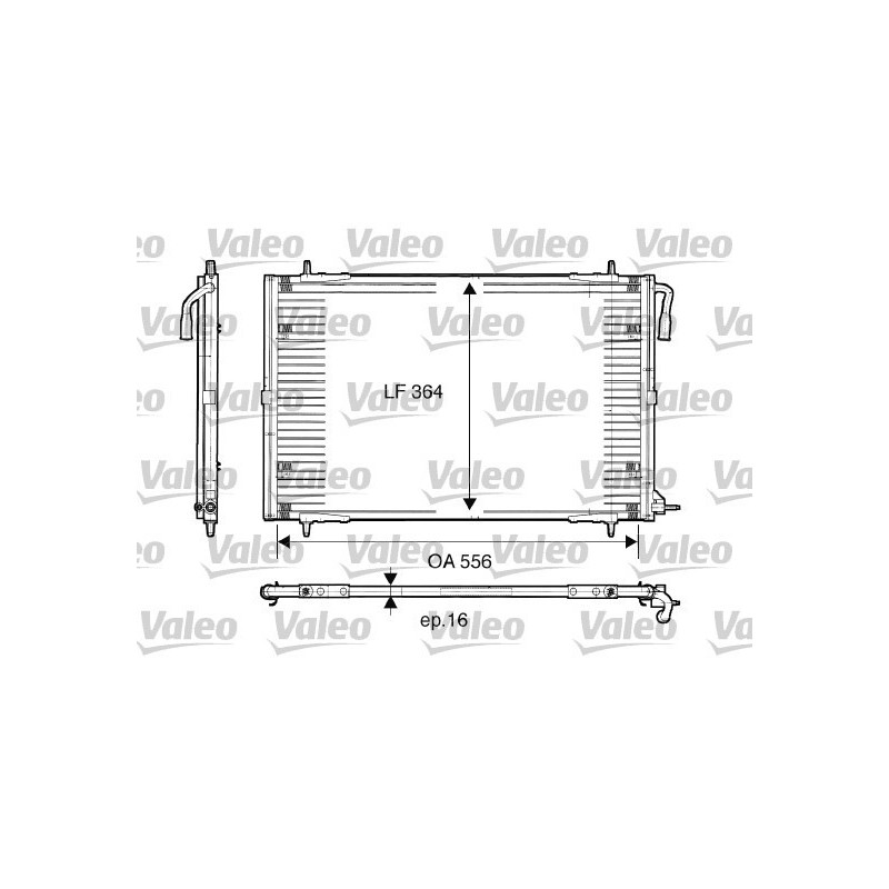 VALEO 817283 Air conditioning condenser