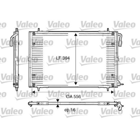 VALEO 817283 Skraplacz klimatyzacji