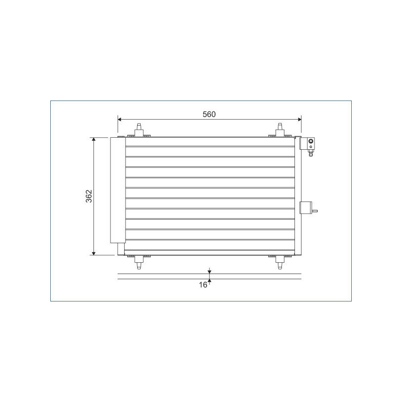 VALEO 817508 Skraplacz klimatyzacji