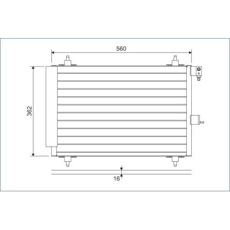 VALEO 817508 Condensatore climatizzatore