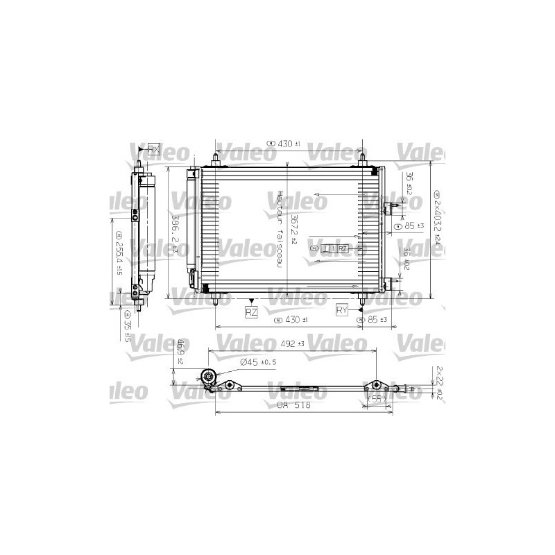 VALEO 817524 Condensador de aire acondicionado