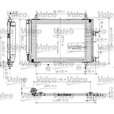 VALEO 817524 Condensador de aire acondicionado
