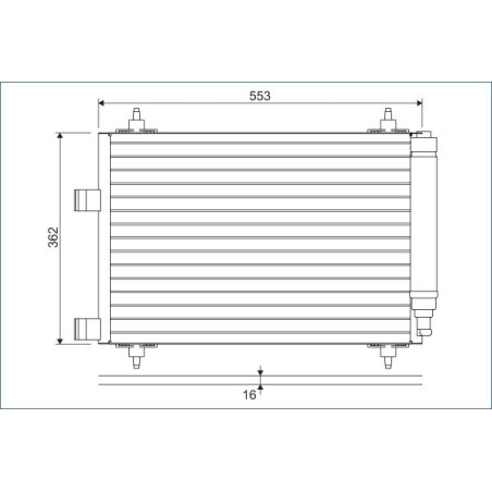 VALEO 817526 Condensador de aire acondicionado