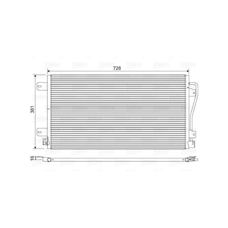 VALEO 817601 Air conditioning condenser