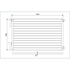 VALEO 817608 Condensador de aire acondicionado