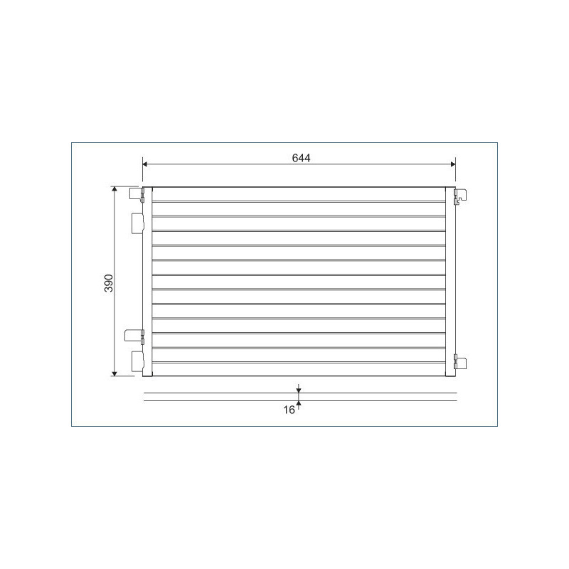 VALEO 817608 Condensador de aire acondicionado