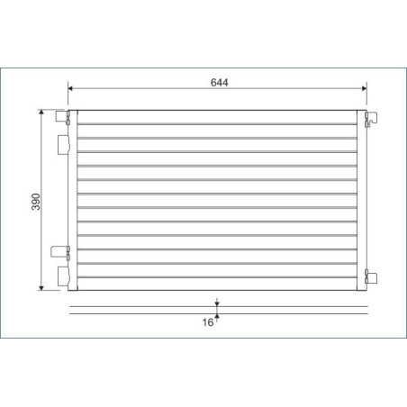 VALEO 817608 Condensador de aire acondicionado