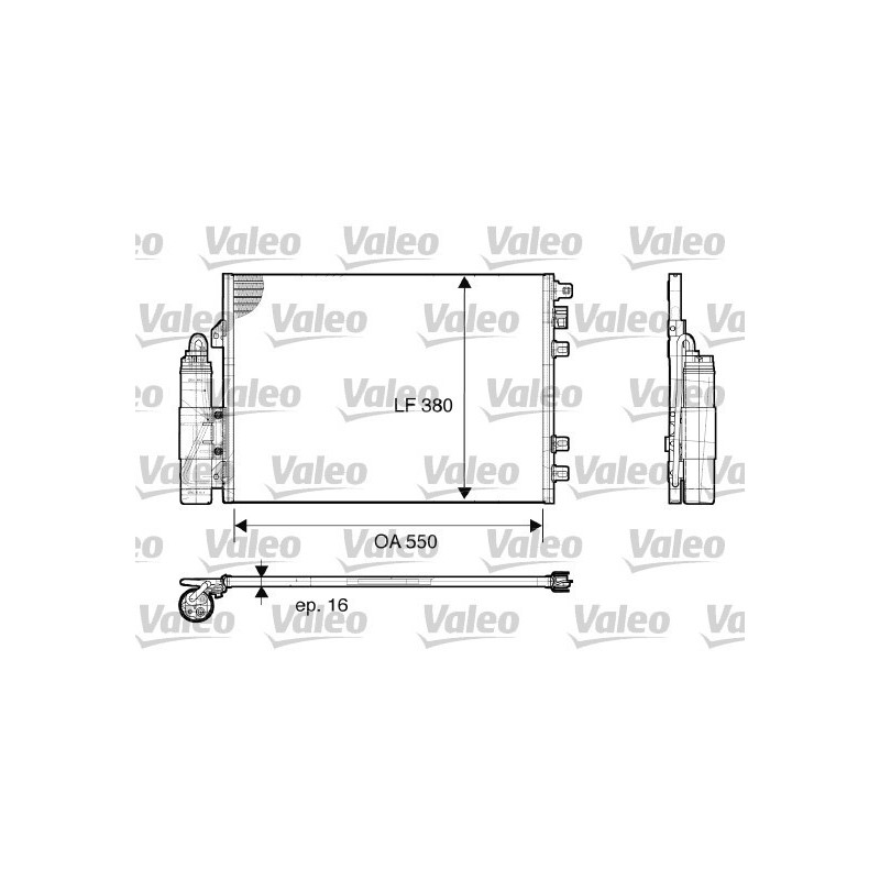 VALEO 817661 Skraplacz klimatyzacji