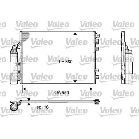 VALEO 817661 Skraplacz klimatyzacji