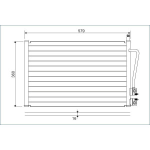 VALEO 817664 Condensador de aire acondicionado