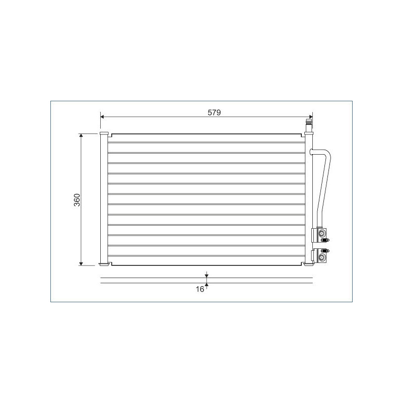 VALEO 817664 Air conditioning condenser