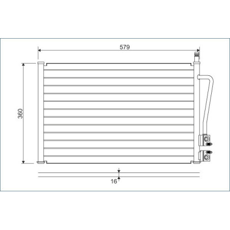 VALEO 817664 Skraplacz klimatyzacji