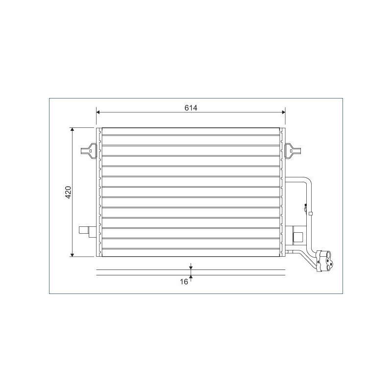 VALEO 817679 Air conditioning condenser