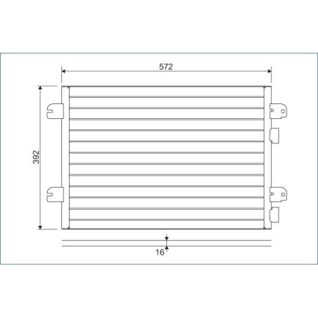 VALEO 817701 Condensador de aire acondicionado