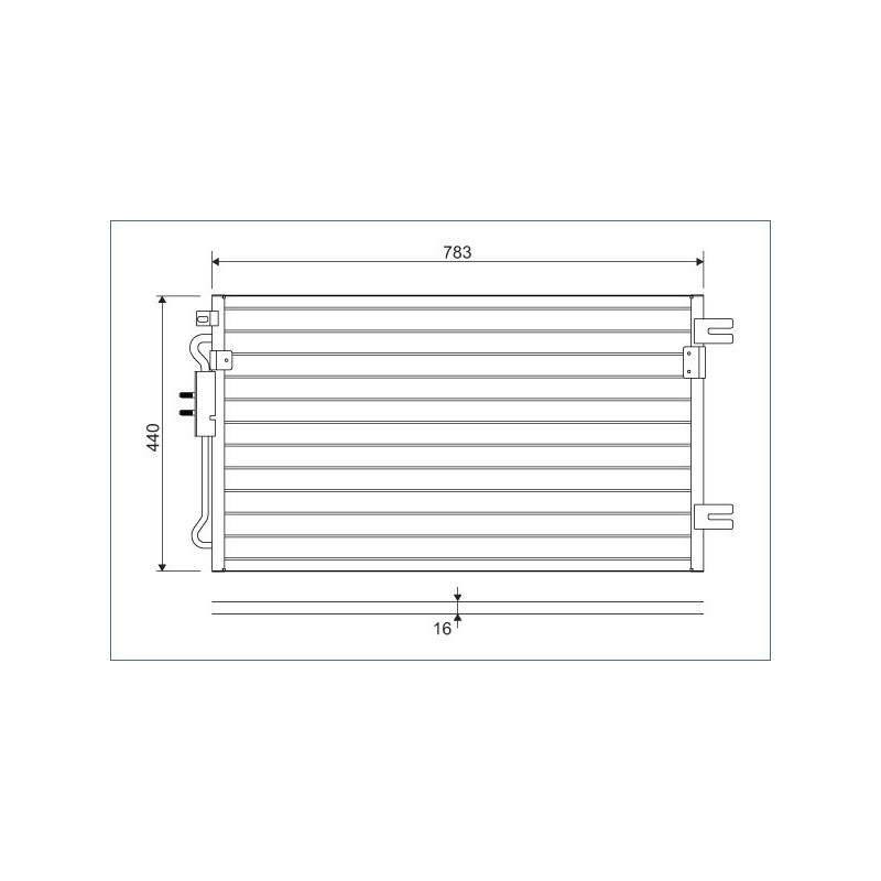VALEO 817739 Air conditioning condenser