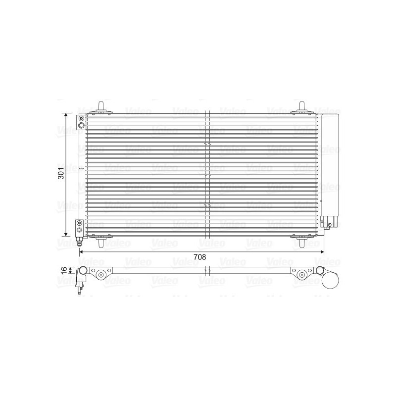 VALEO 817740 Condensador de aire acondicionado