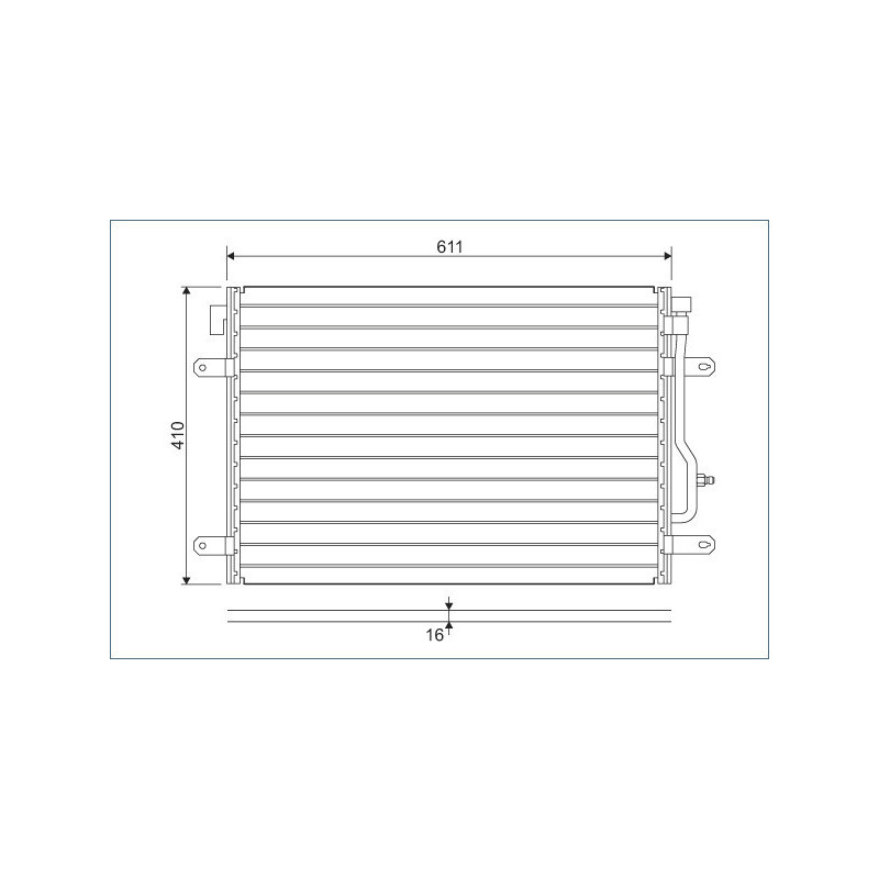 VALEO 817741 Skraplacz klimatyzacji