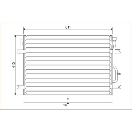 VALEO 817741 Skraplacz klimatyzacji