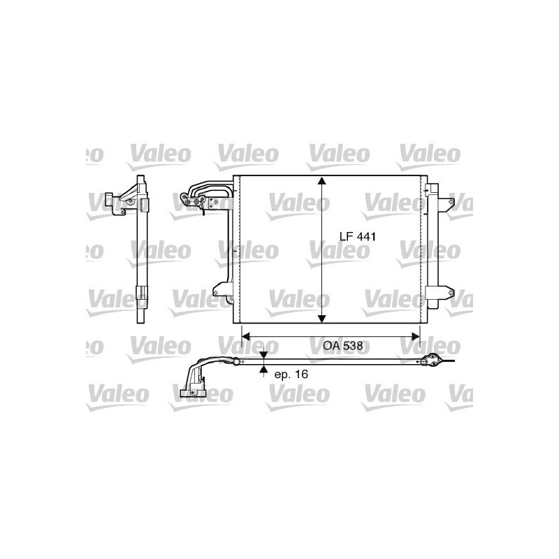 VALEO 817806 Air conditioning condenser