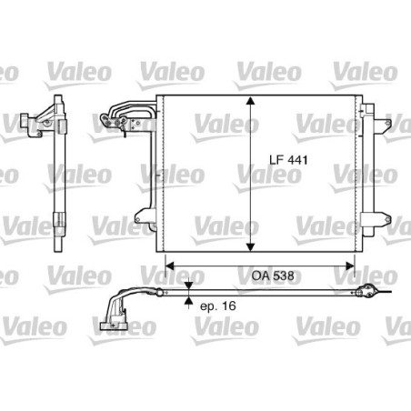 VALEO 817806 Condensador de aire acondicionado