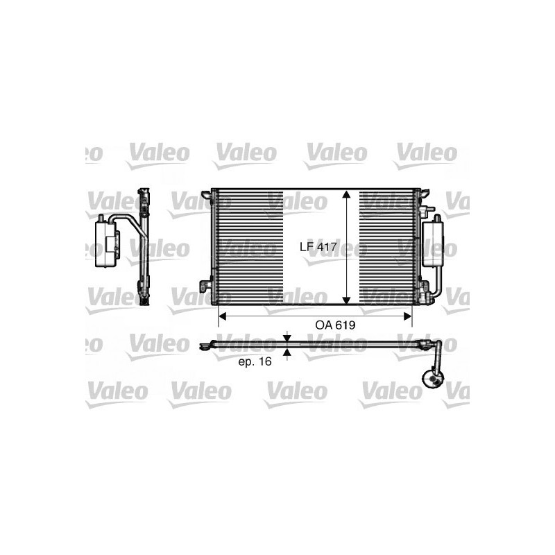 VALEO 817809 Klimakondensator