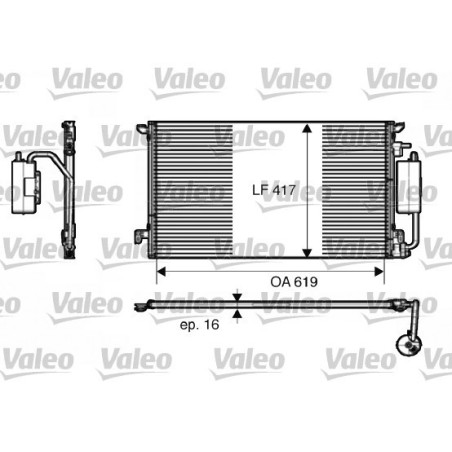 VALEO 817809 Condensatore climatizzatore