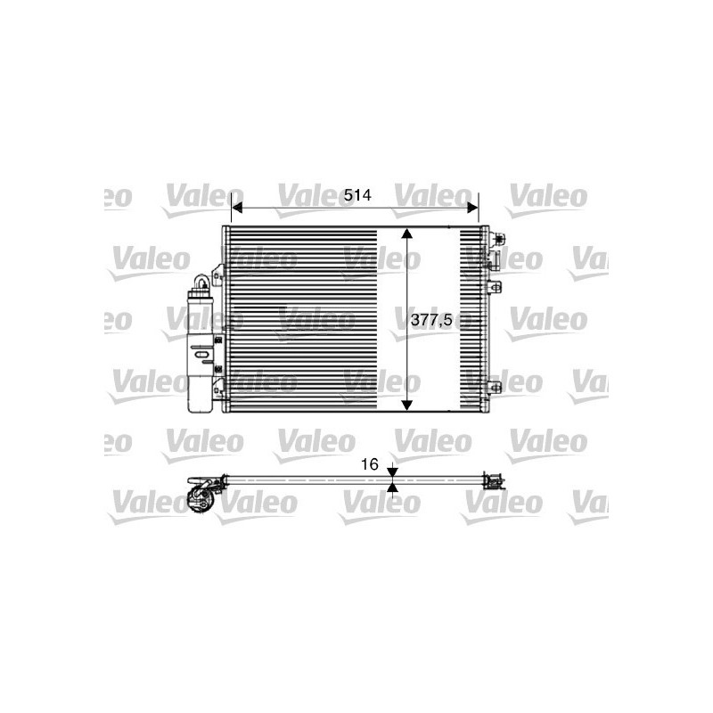 VALEO 817827 Skraplacz klimatyzacji