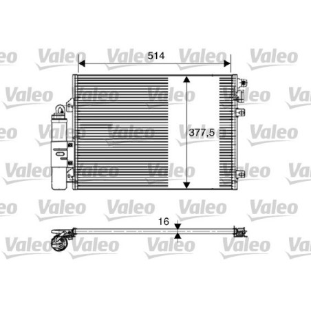 VALEO 817827 Condensador de aire acondicionado