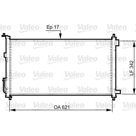 VALEO 817836 Condensador de aire acondicionado