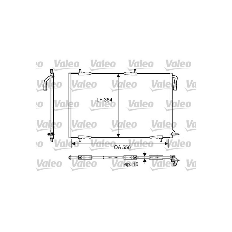VALEO 818000 Klimakondensator