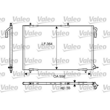 VALEO 818000 Condensador de aire acondicionado