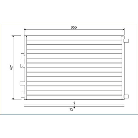 VALEO 818002 Air conditioning condenser
