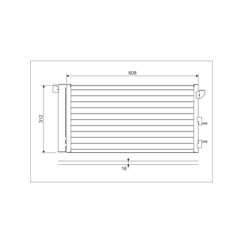 VALEO 818005 Skraplacz klimatyzacji