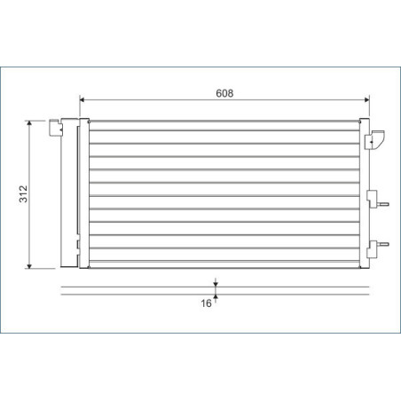VALEO 818005 Skraplacz klimatyzacji