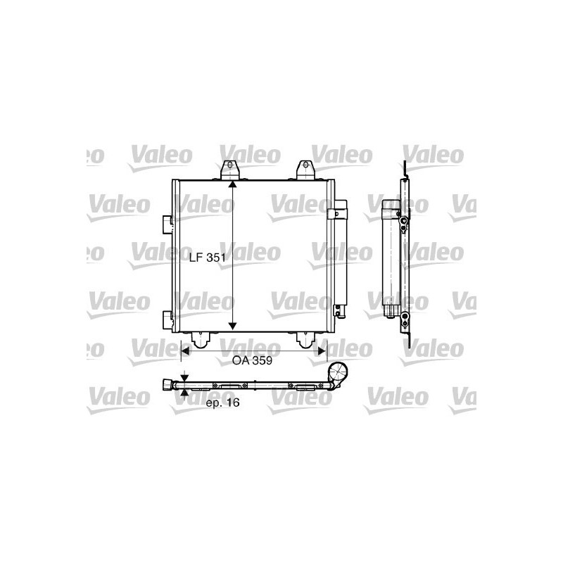 VALEO 818014 Skraplacz klimatyzacji