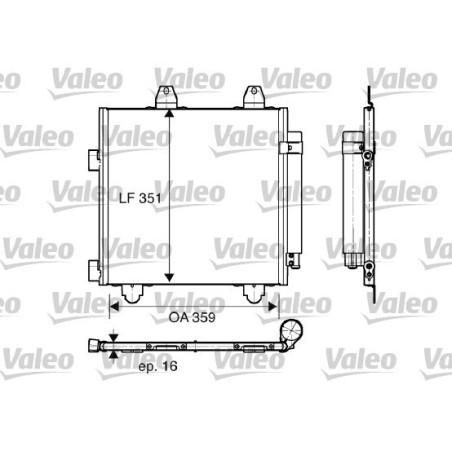 VALEO 818014 Skraplacz klimatyzacji